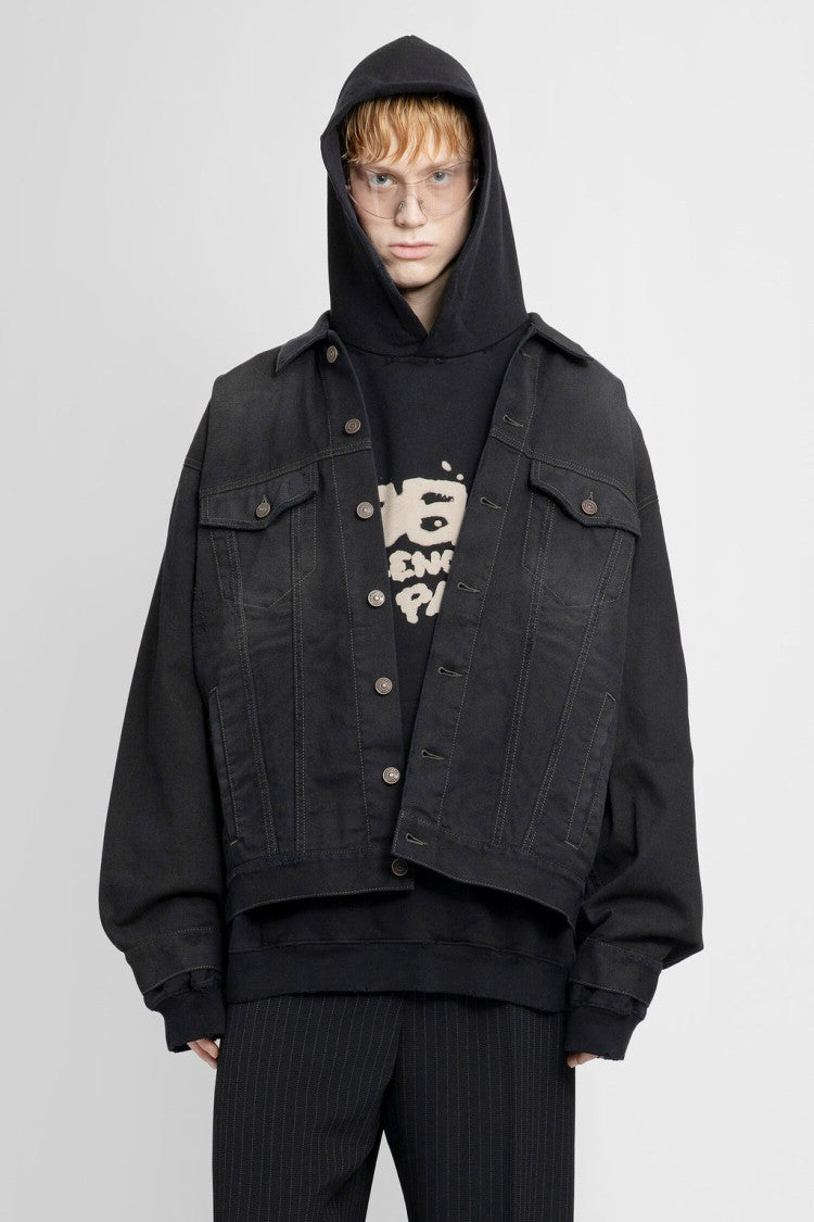 Oversized Black Denim Jacket