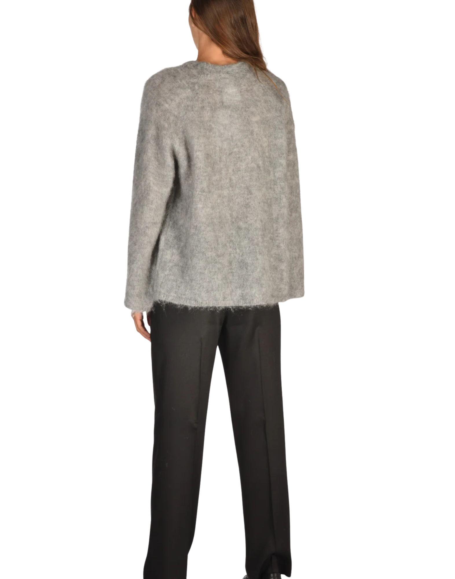 Mohair-Blend Knit Sweater