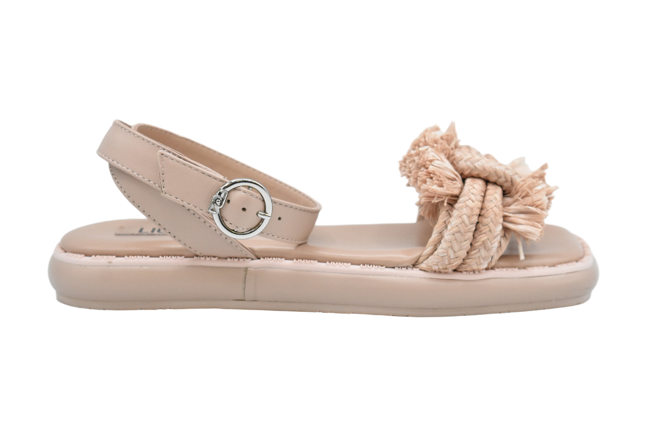 Sole Flat Sandals With Braided Knot Detail