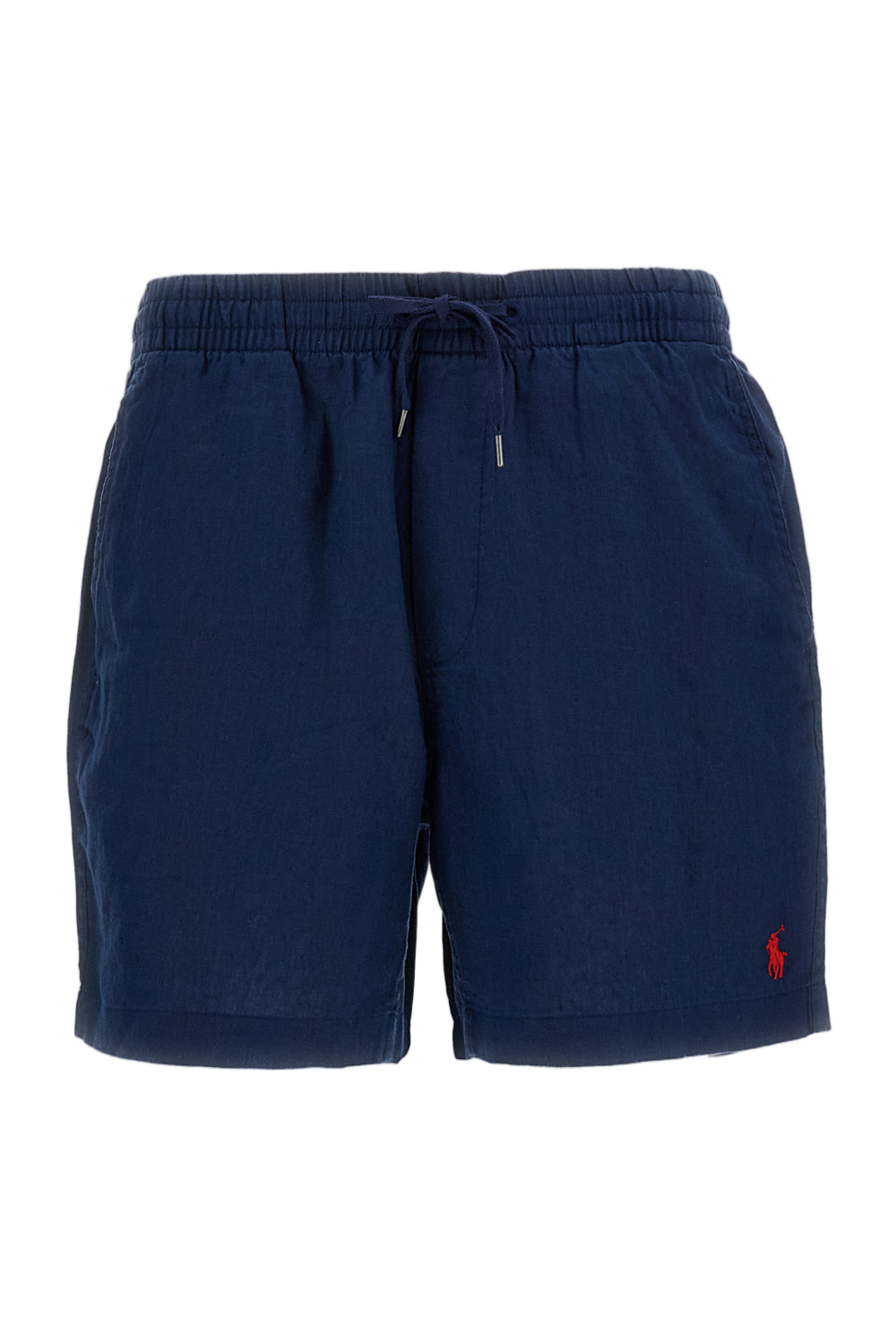 Blue Drawstring Waist Shorts