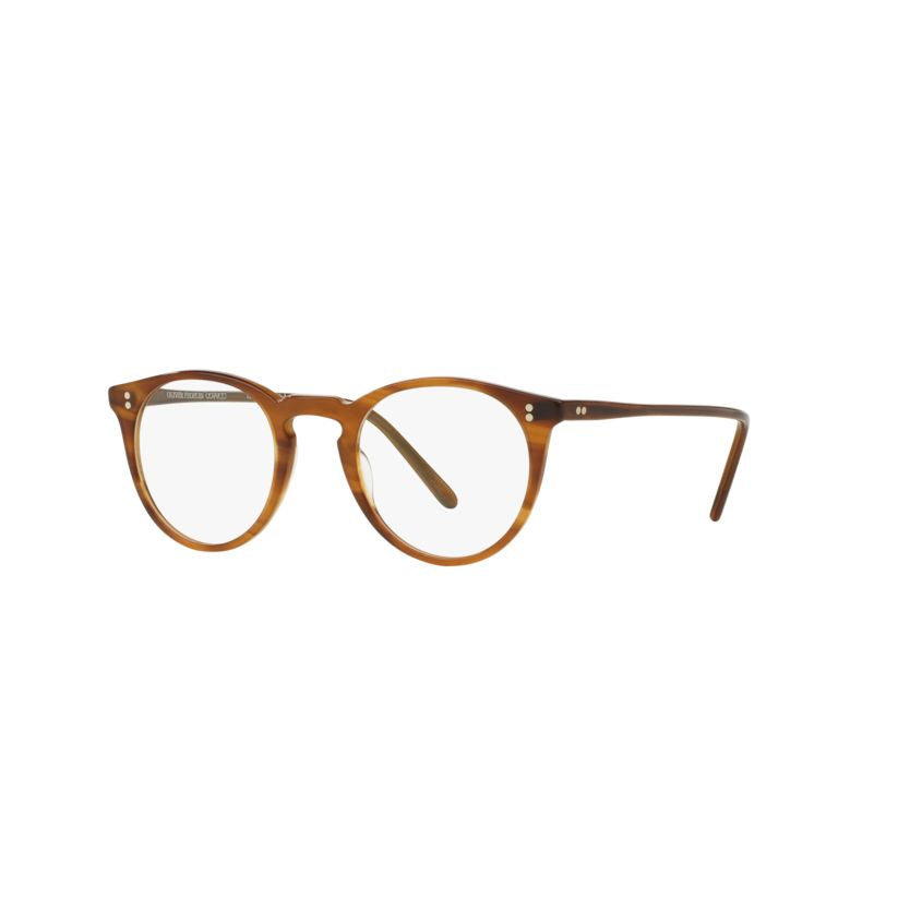 0ov5183 Round Brown Tortoiseshell Eyeglasses with Keyhole Bridge