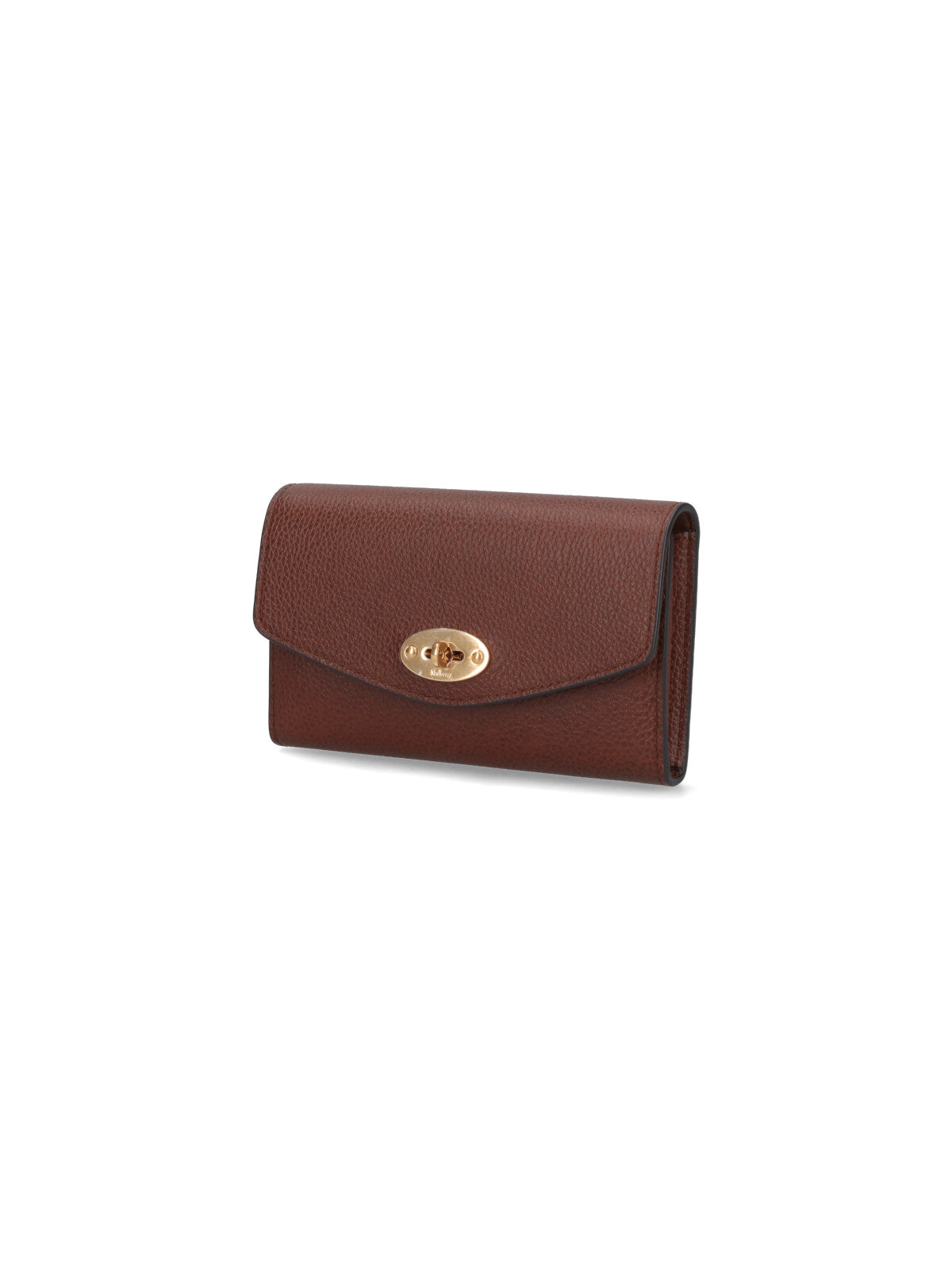 Darley Medium Wallet In Brown Pebbled Leather