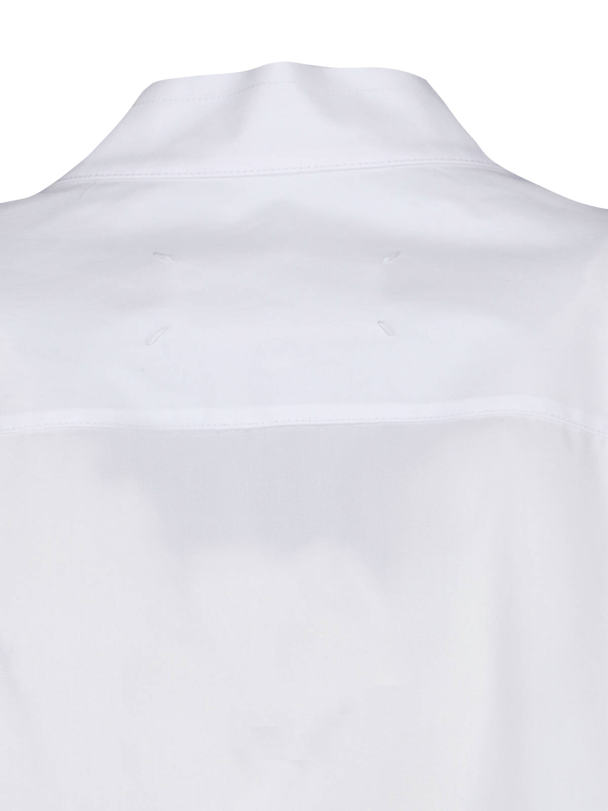 White Poplin Front Tie Mini Dress