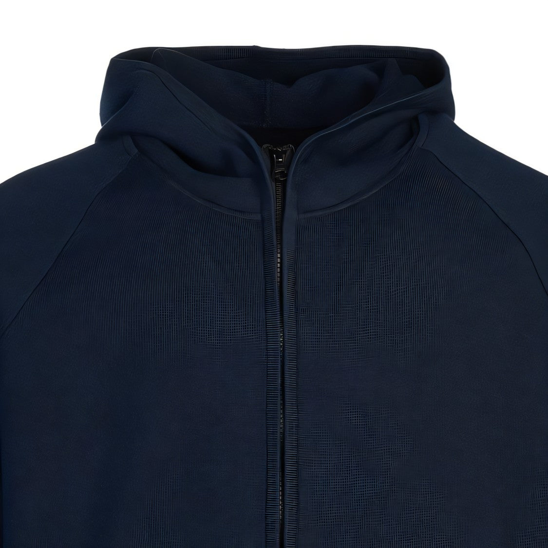 Hooded Black Sweatshirt with Zipper