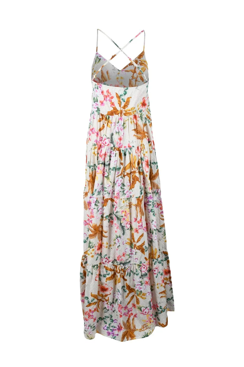 Long Dress Cotton Beige