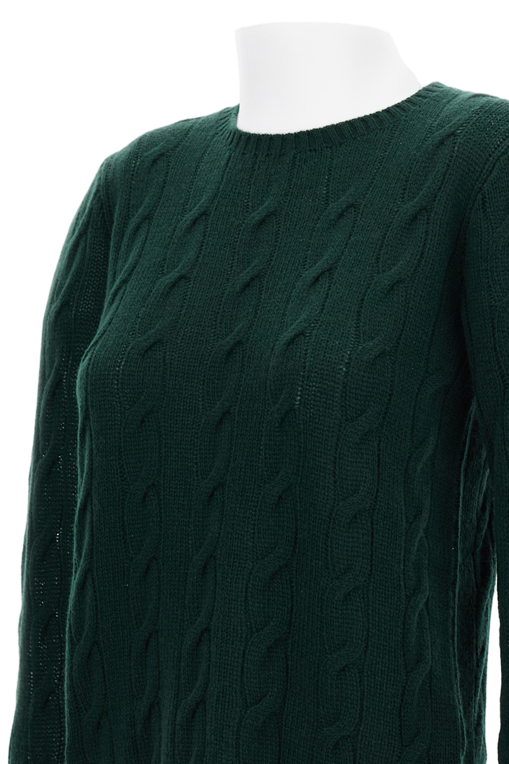 Classic Cable Knit Crewneck Sweater