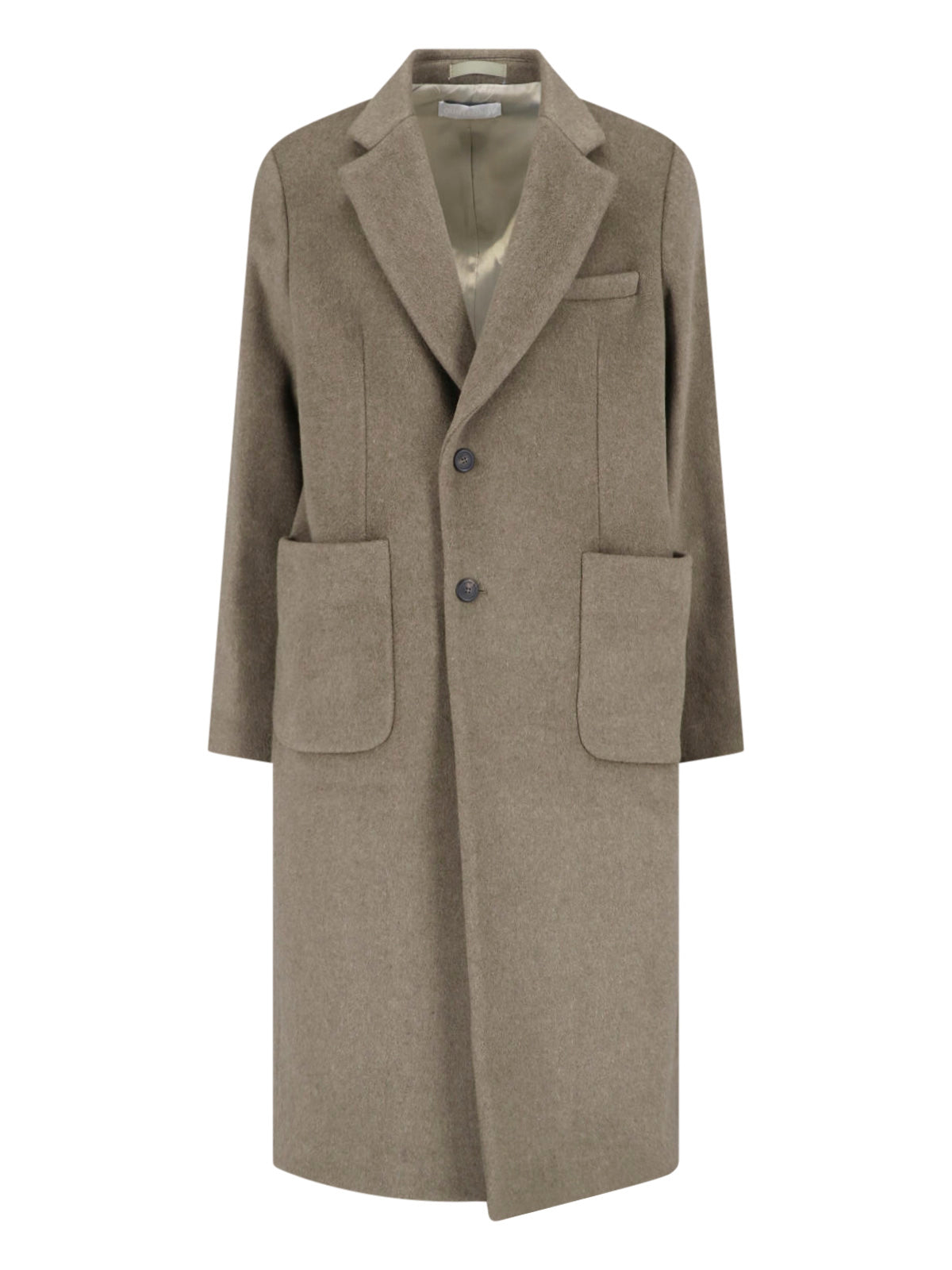 Brown Tailored Notched Lapel Trench