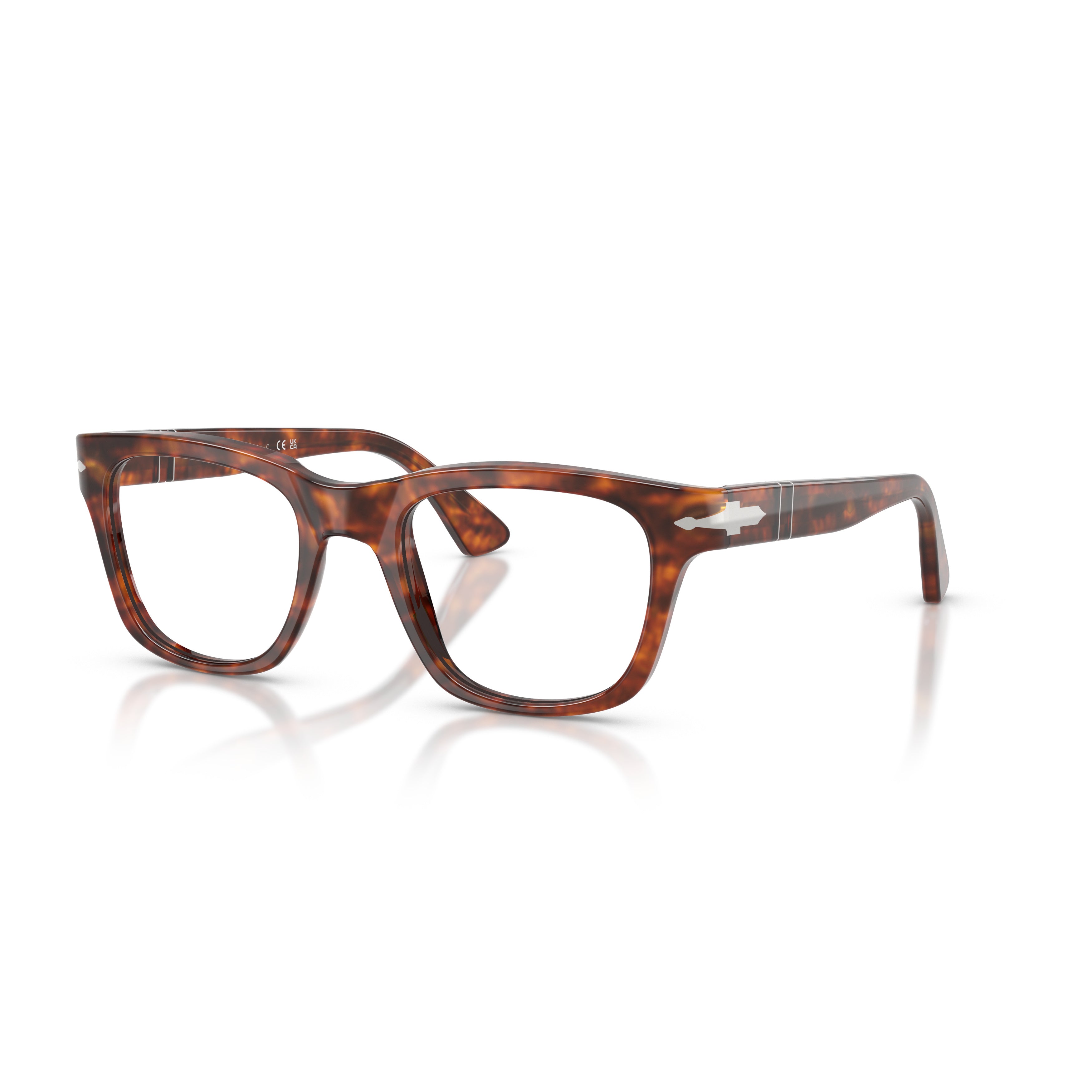 0po3389v Oversized Square Frame Tortoiseshell Eyeglasses