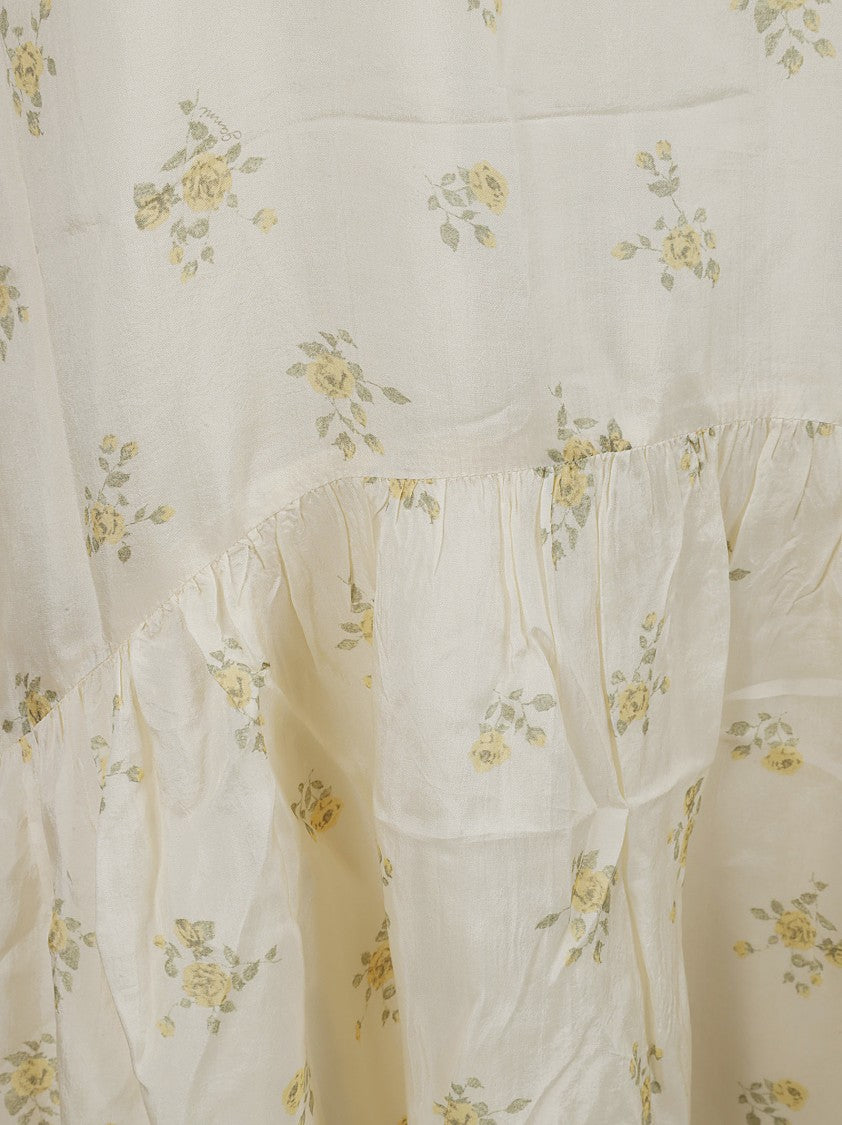 Sleeveless Tiered Dress With Floral Print