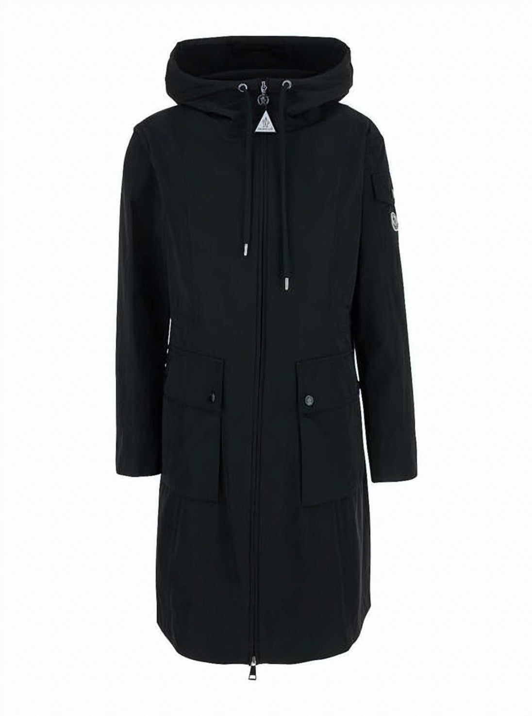Mid-Length Padded Jacket with Adjustable Hood