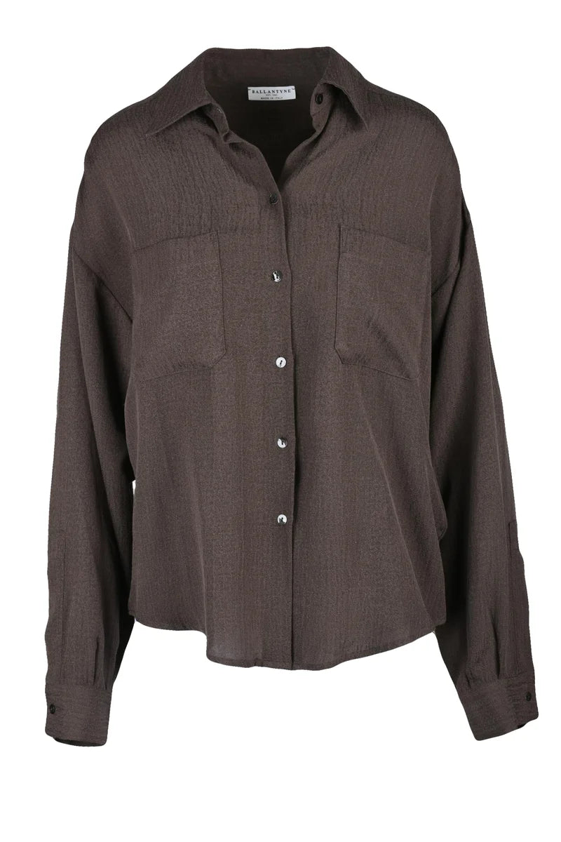 Silk Shirt - Brown