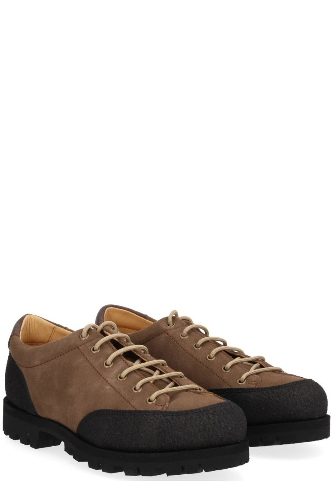 Suede Brown Loafers with Textured Accents