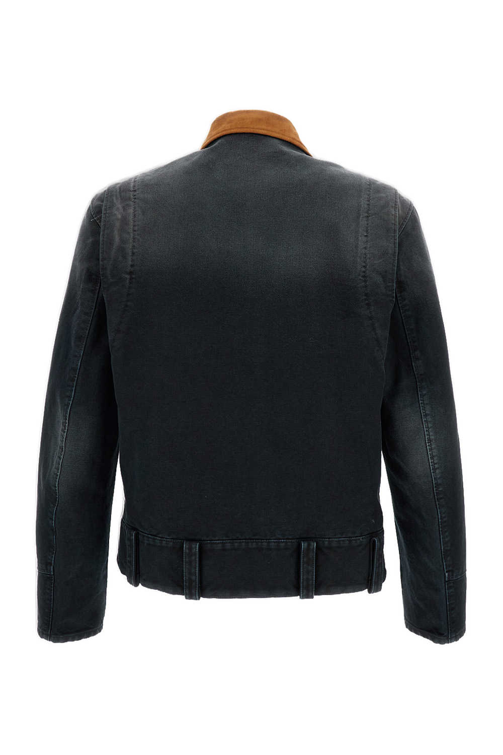 Black Cotton Canvas Work Jacket
