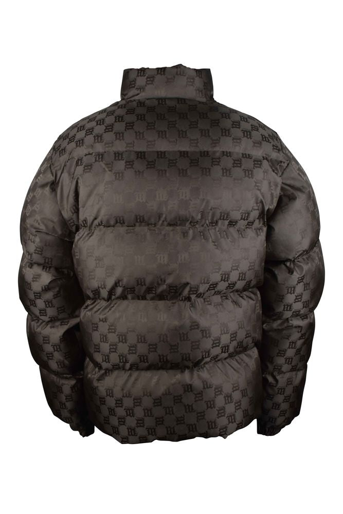 Quilted Down Jacket With Monogrammed Logo