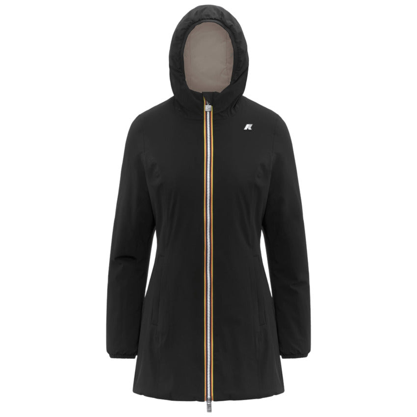 Reversible Three-Quarter Length Jacket in Black