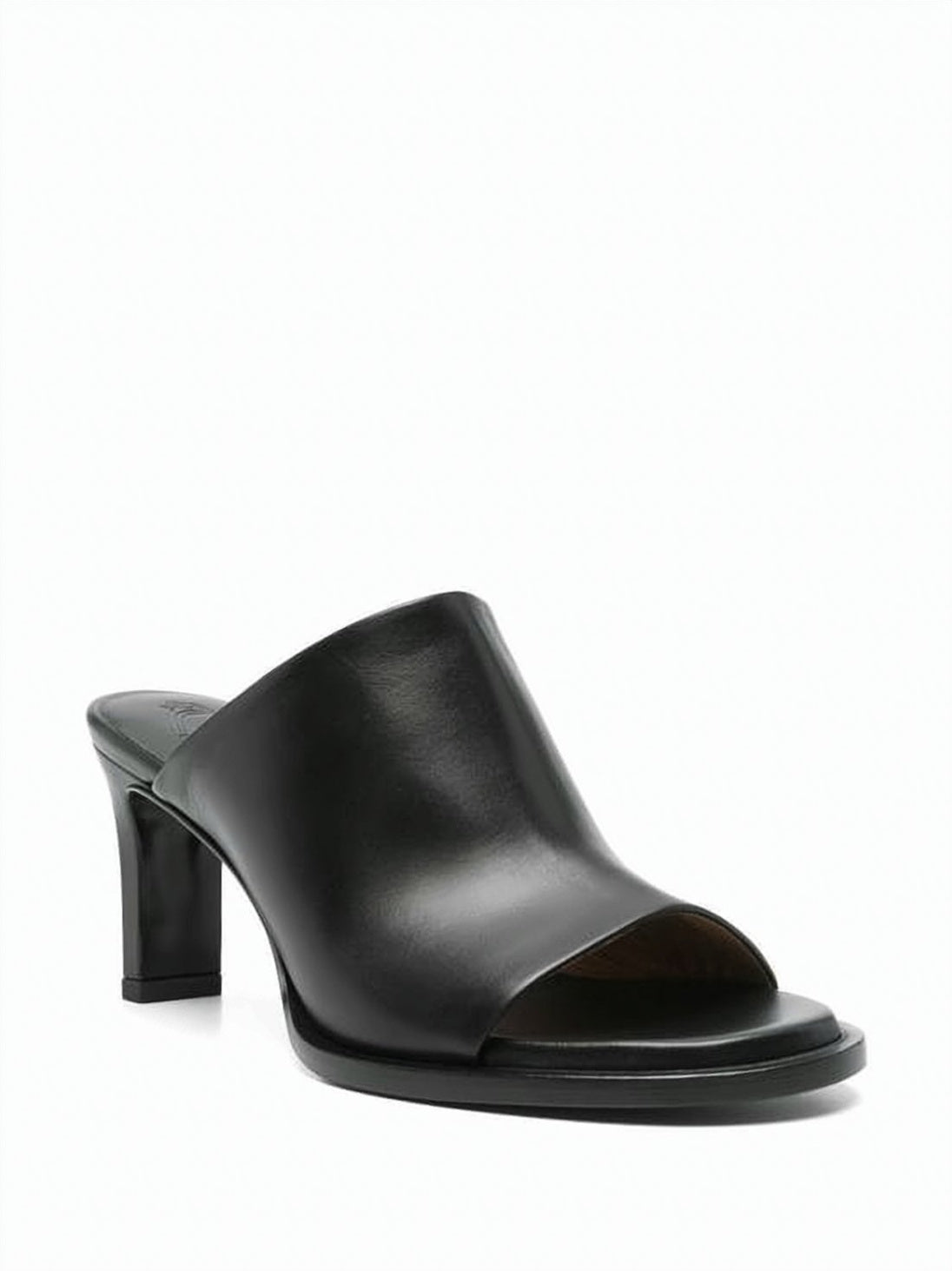 Open-Toe Mid-Height Block Heel Mules