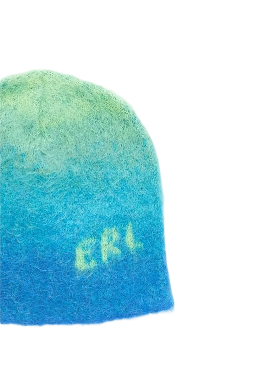 Gradient Beanie With Fluffy Knit