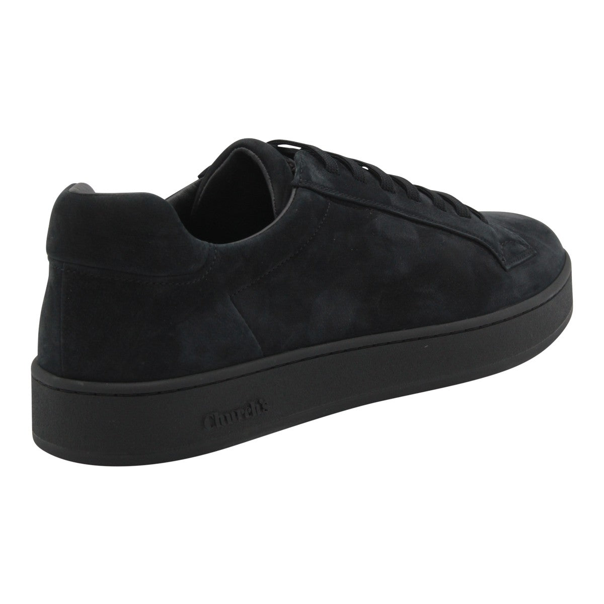 Black Low-Top Sneakers with Matte Finish