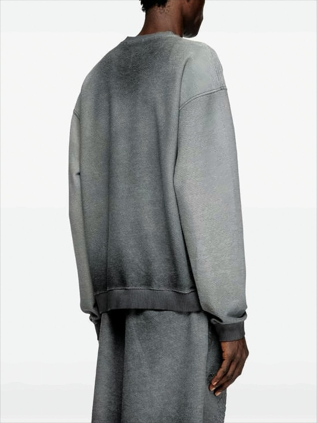 Gradient Grey Long-Sleeve Sweatshirt
