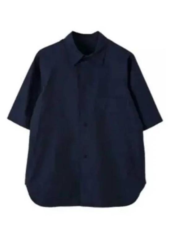 Classic Collar Blue Polo Shirt With Relaxed Fit
