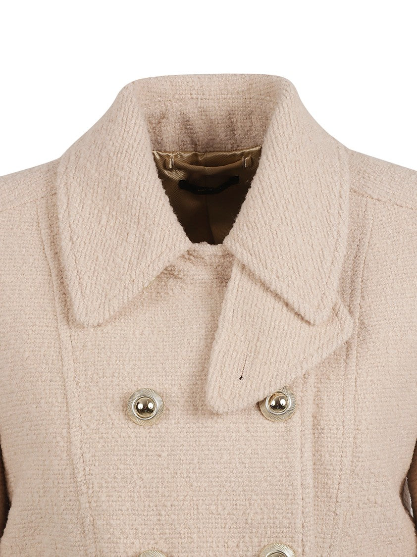 Double-Breasted Jacket With Gold Buttons
