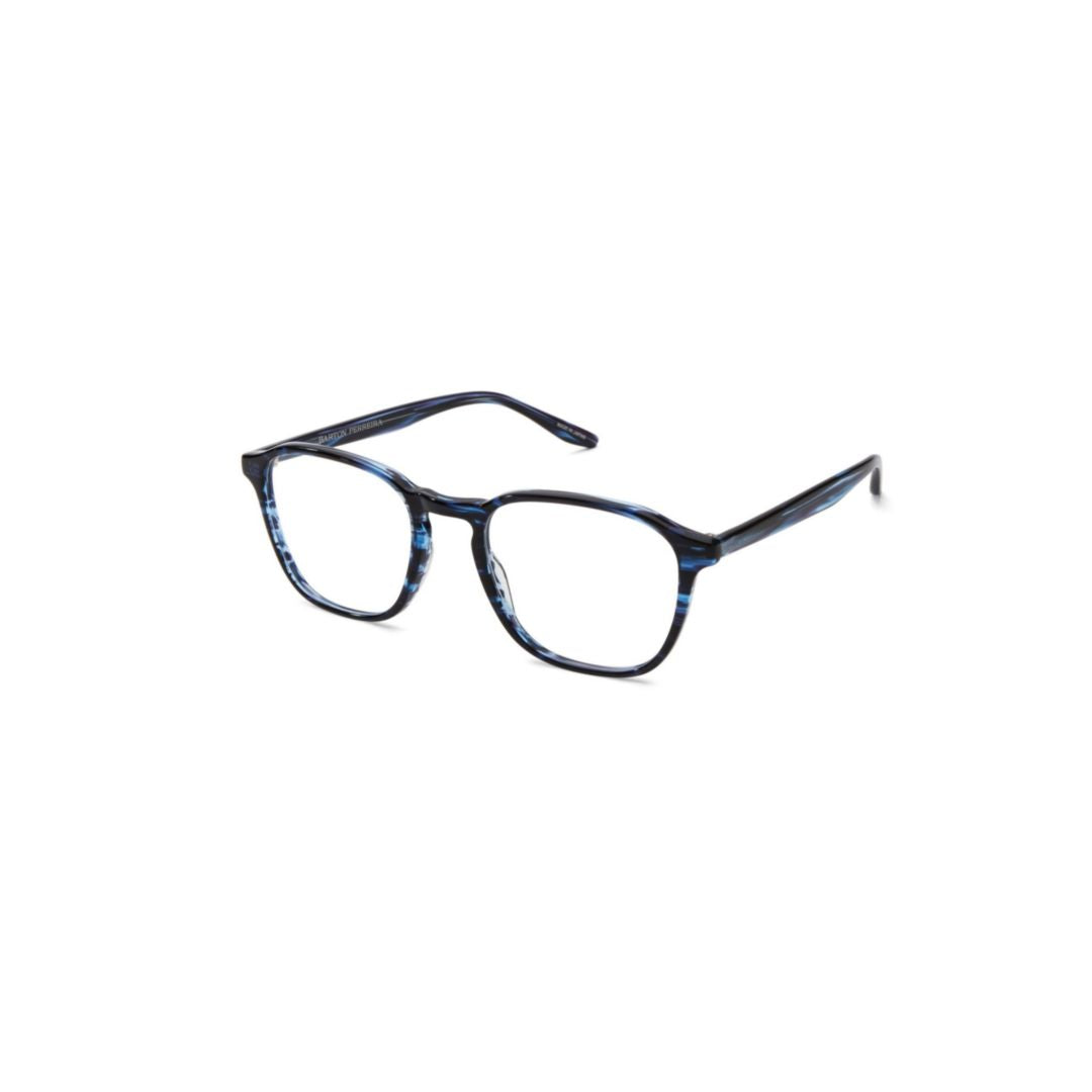 Zorin Rounded Square Frame Acetate Eyeglasses with Blue Marbled Accents