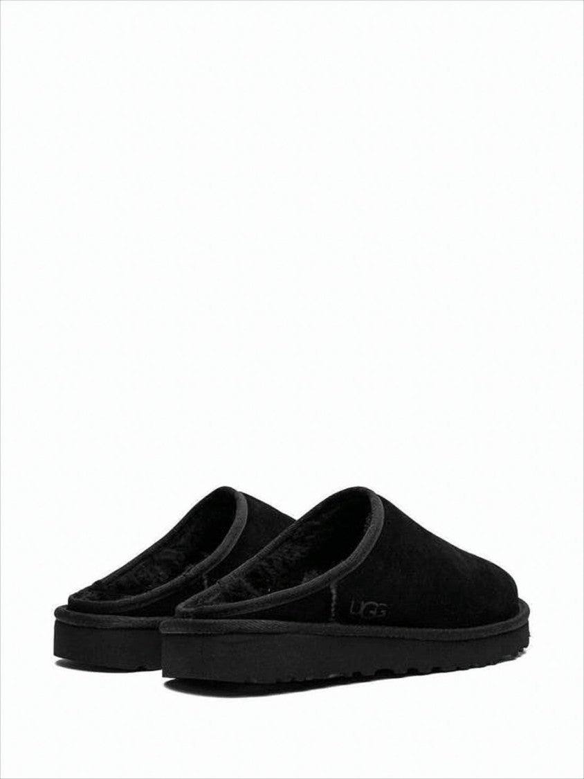 Suede Slip-On Mule Slippers with Cushioned Sole