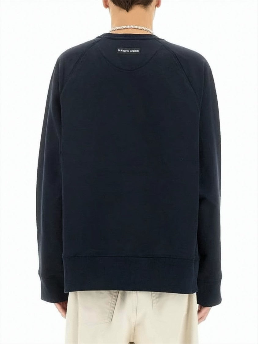 Crescent Moon Graphic Long-Sleeve Sweatshirt