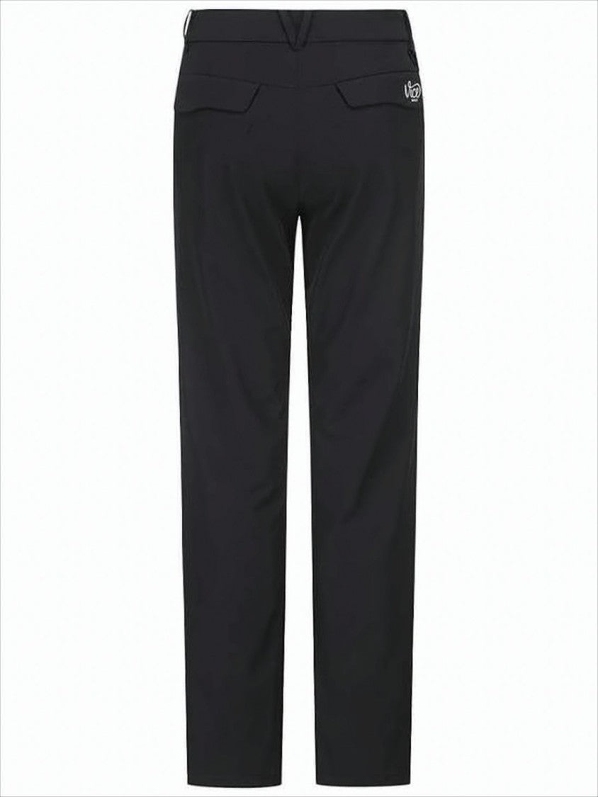 Tailored Black Straight Pants with Versatile Design