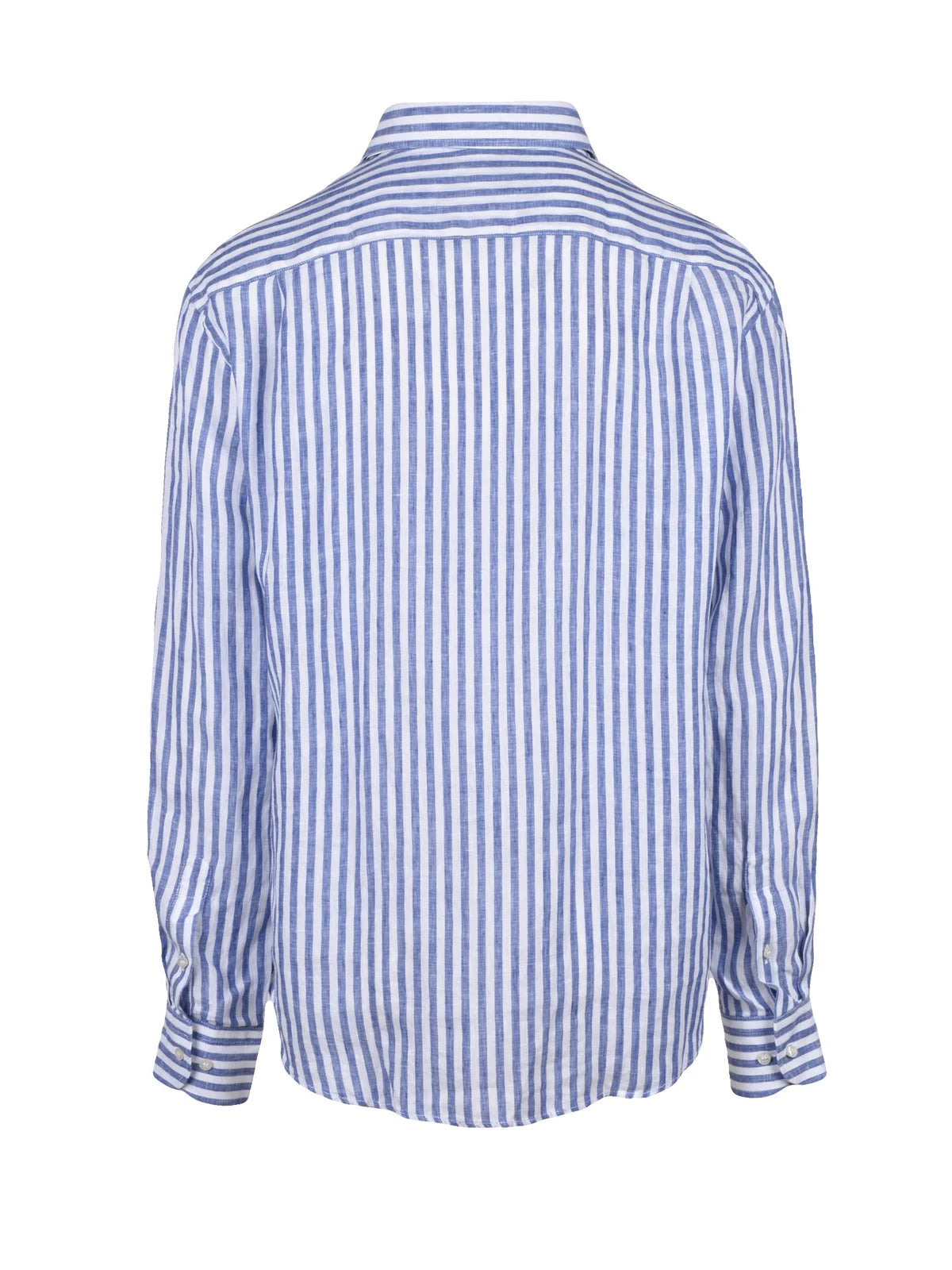 White Blue Linen Shirt