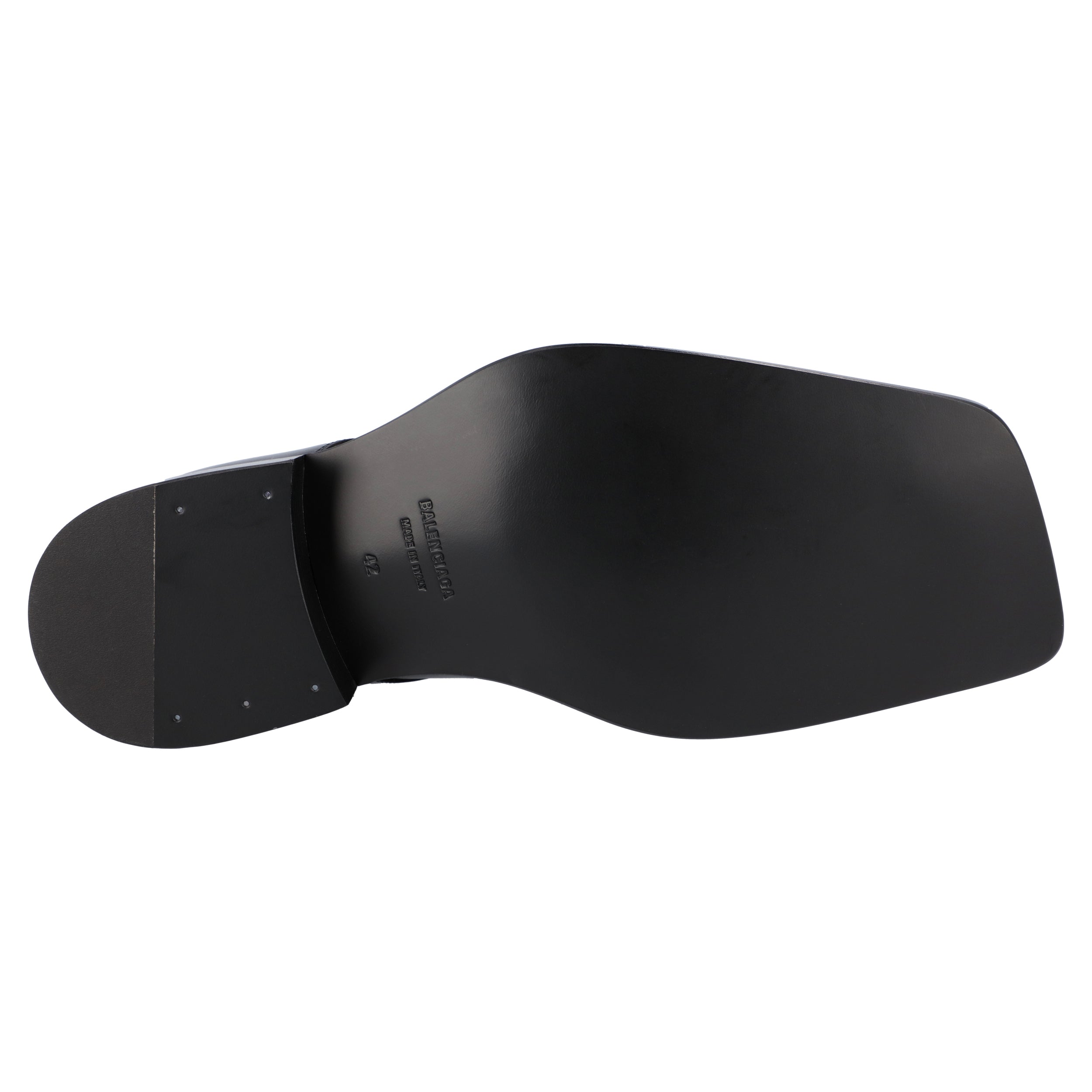 Leather Cut Derby Shoes Black