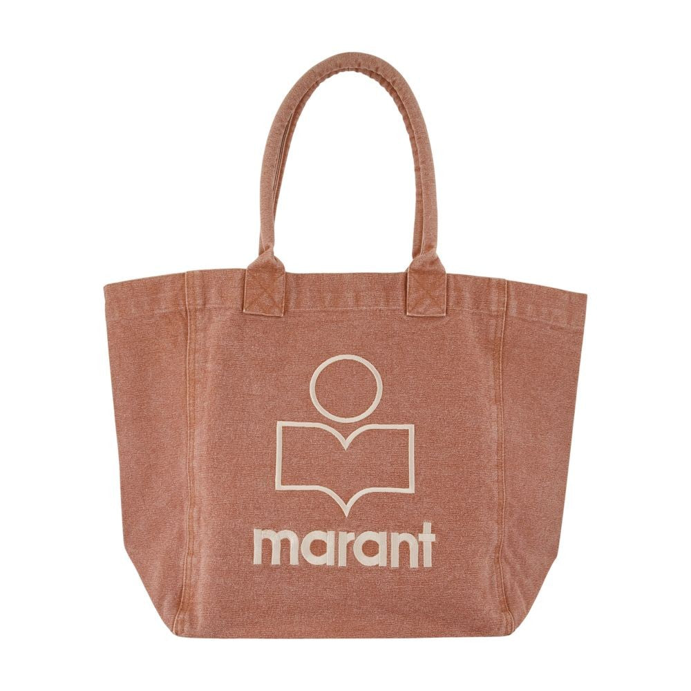 Spacious Cotton Shopper Bag With Contrasting Logo