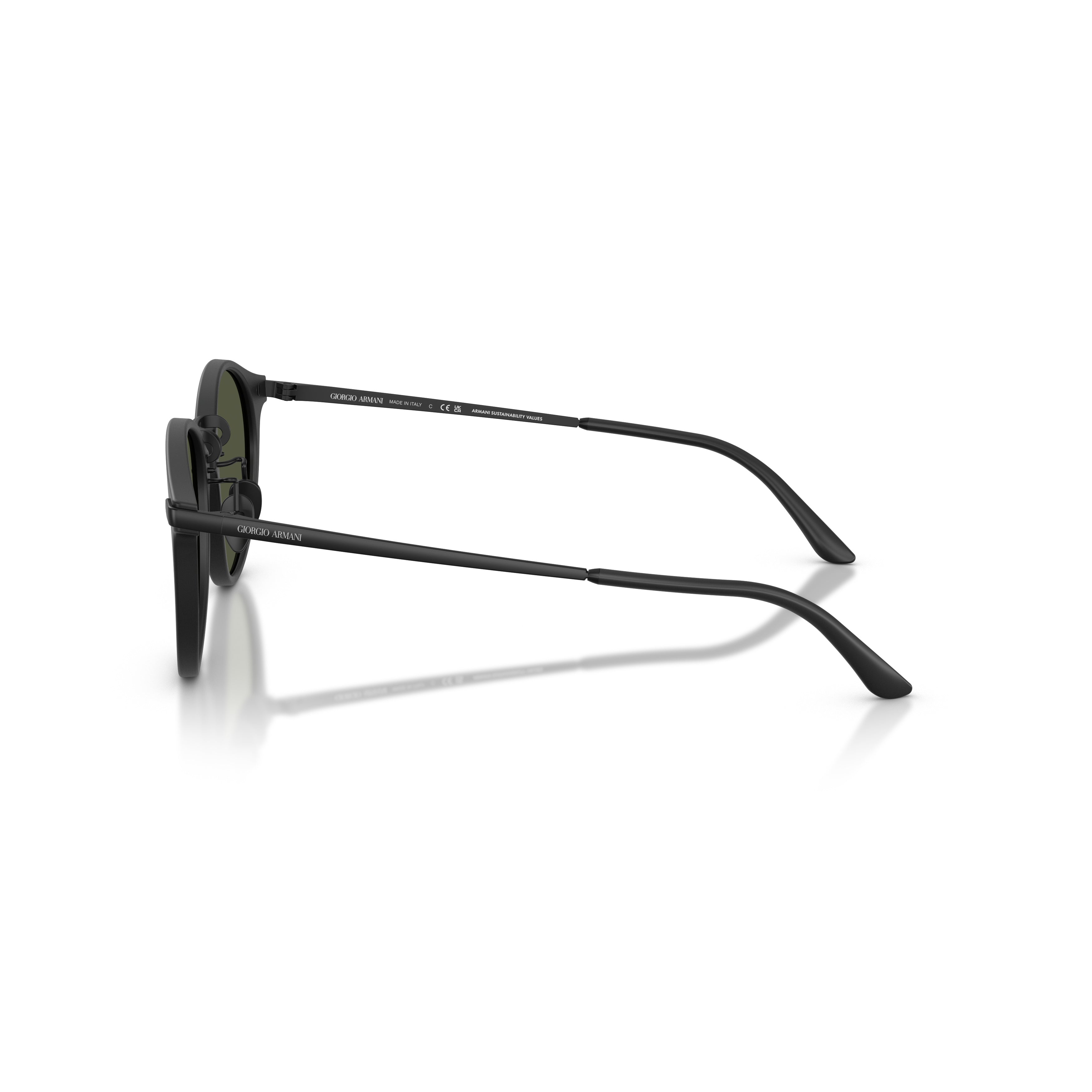 0ar8250 Round Frame Acetate Sunglasses with Thin Bridge