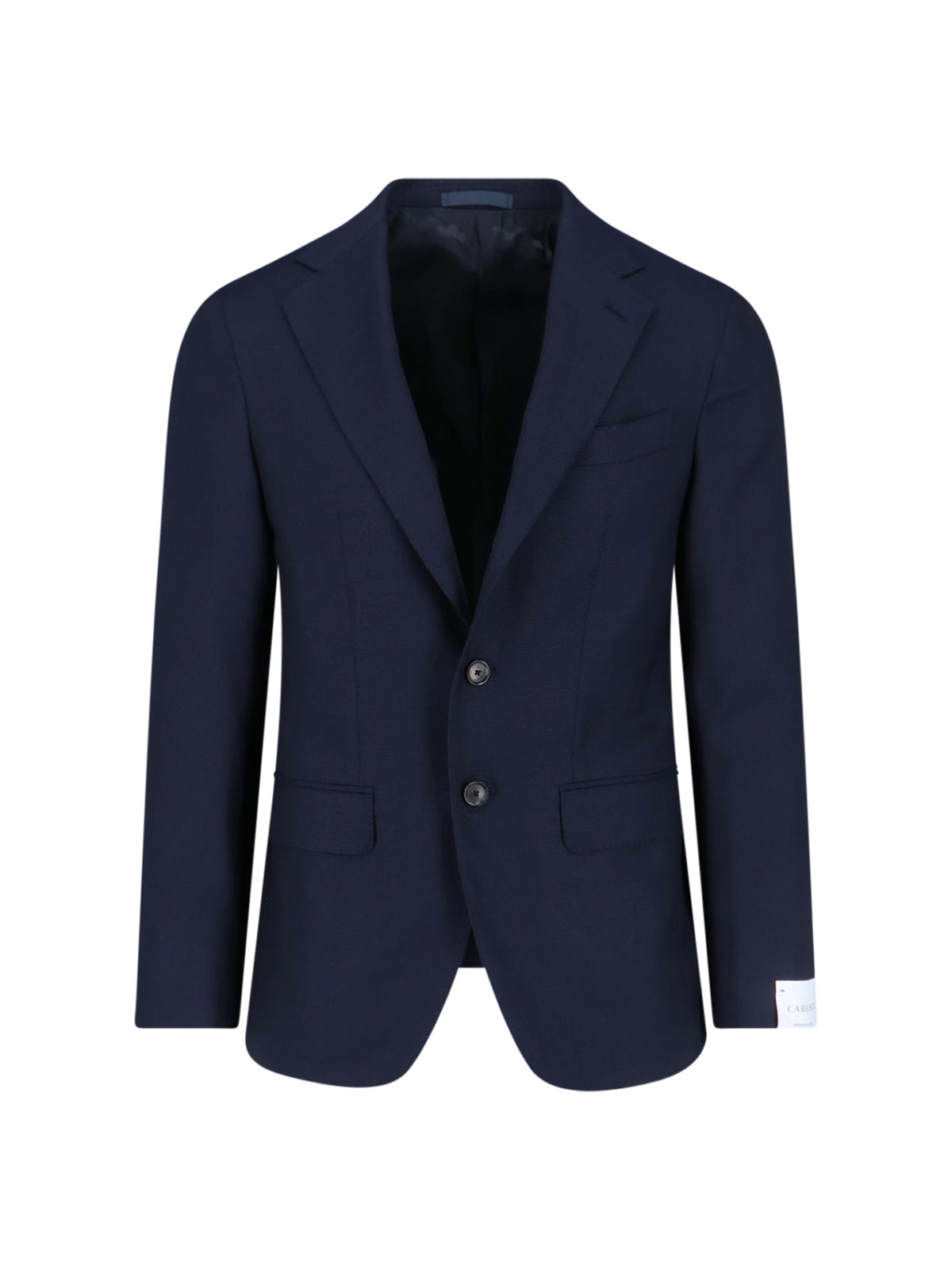 Single-Breasted Blazer In Blue Wool, Dark Shade
