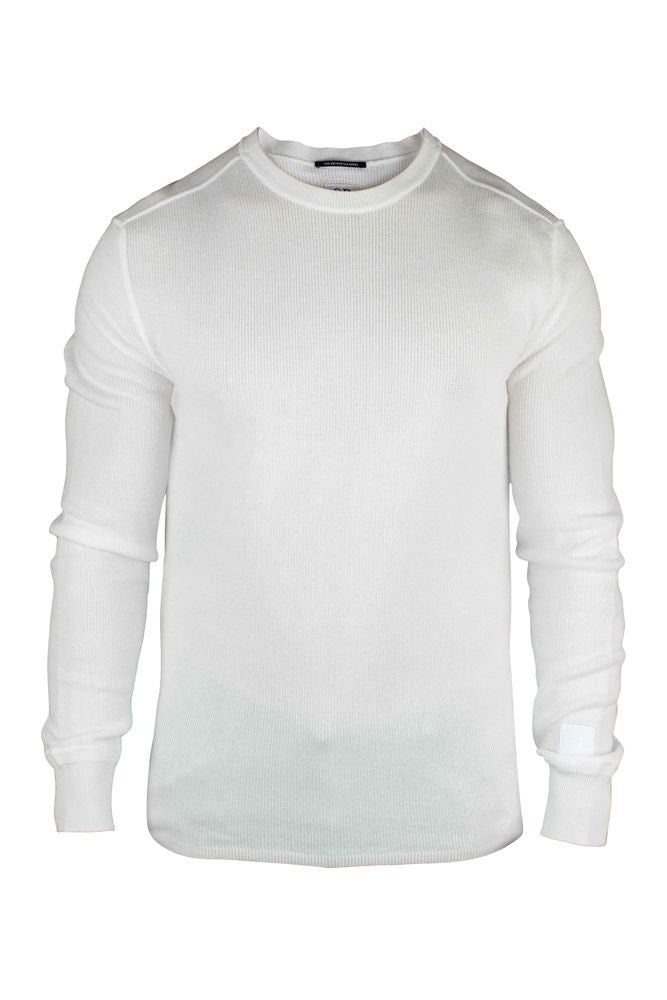 Metropolis Collection White Cotton Sweater