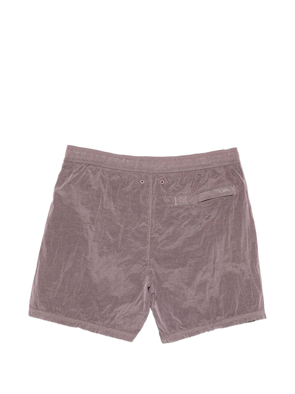 Crinkled Texture Swim Shorts With Adjustable Waistband