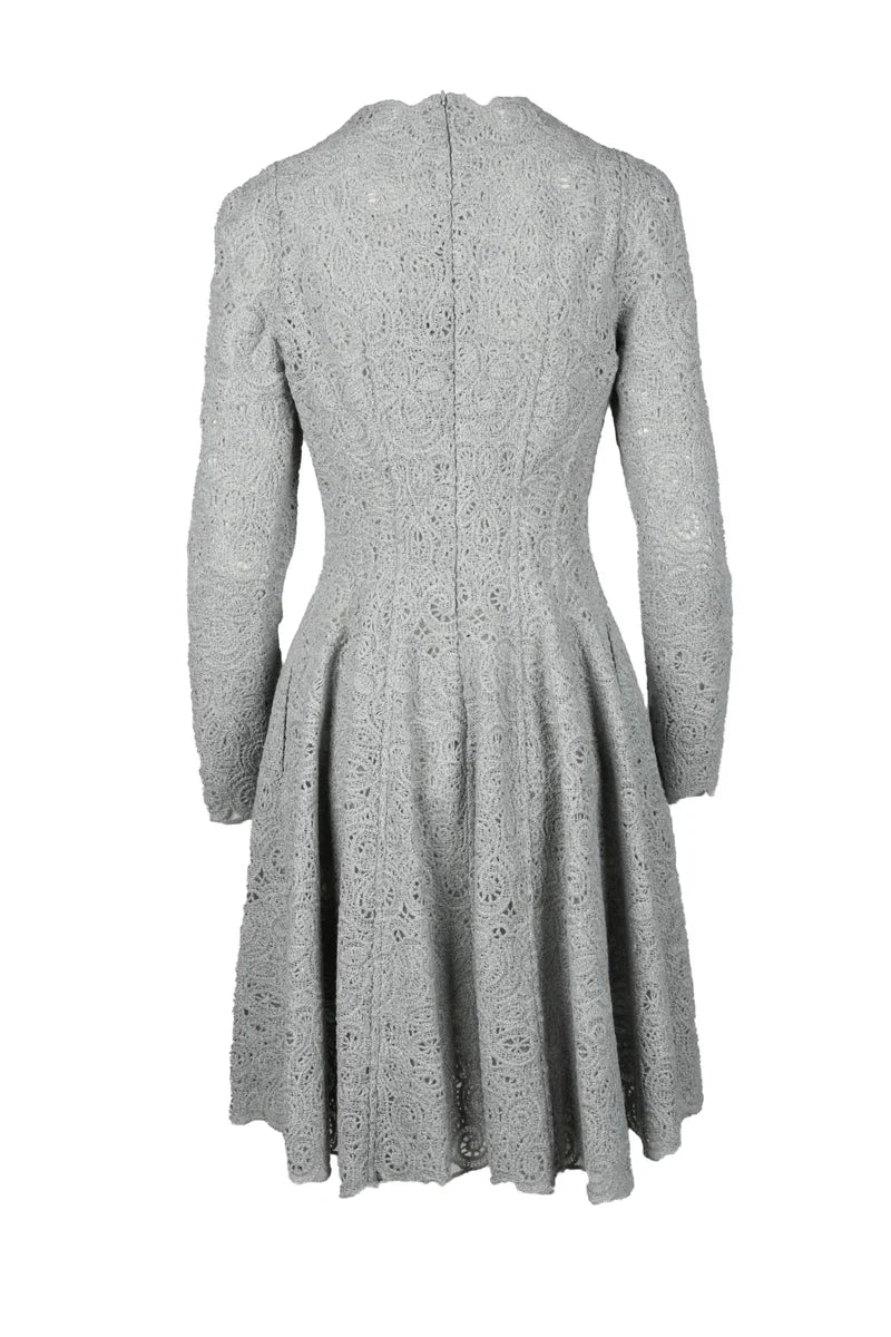 Macramé Dress - Grey