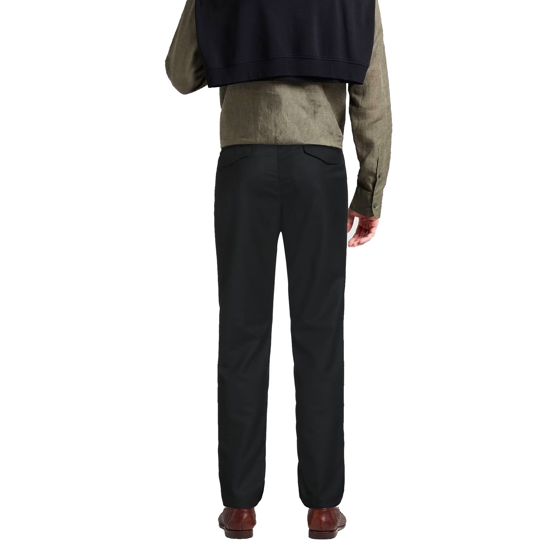 Straight-Leg Pants With Adjustable Drawstring Waist