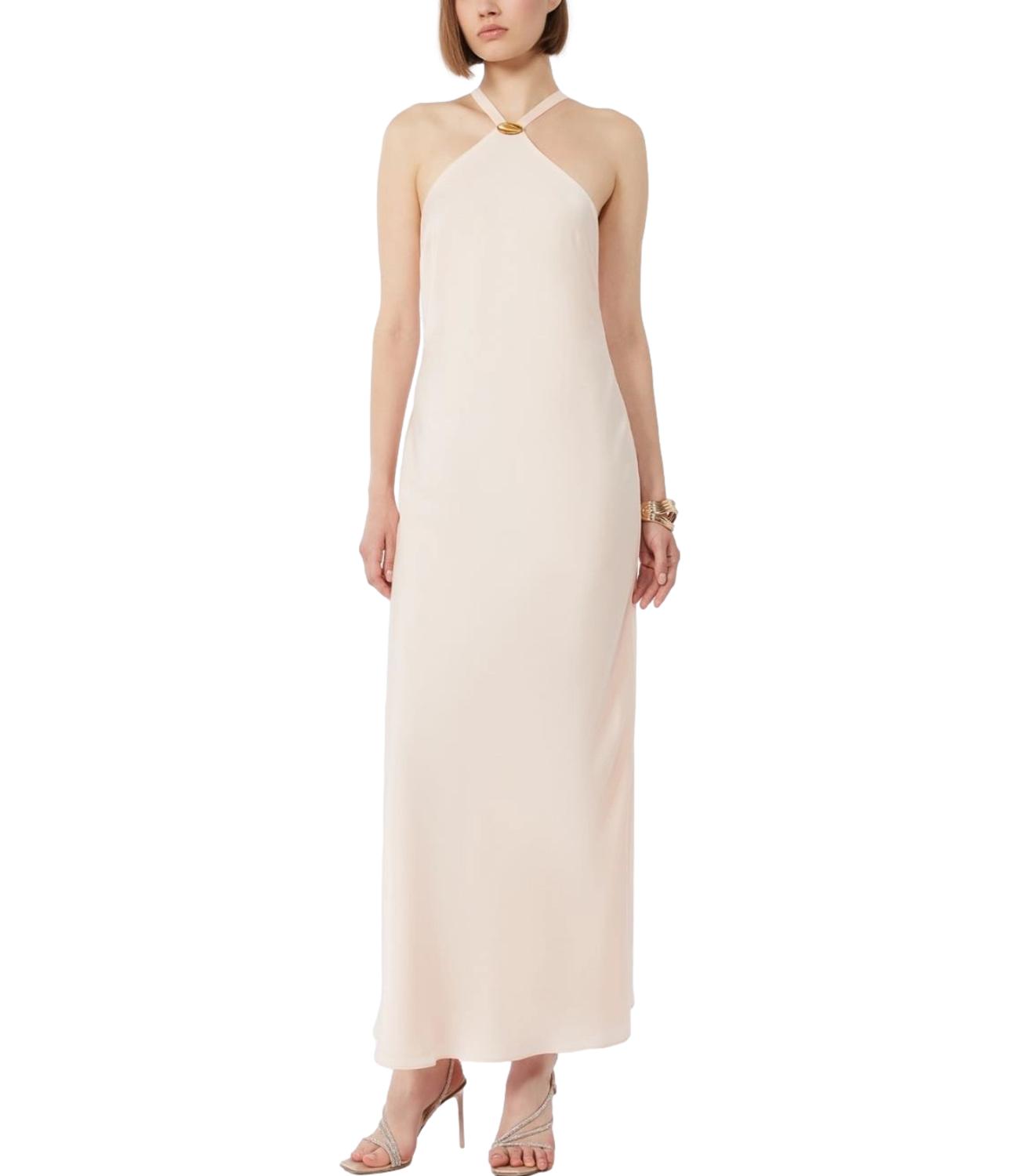 Pink Triacetate Blend Maxi Dress