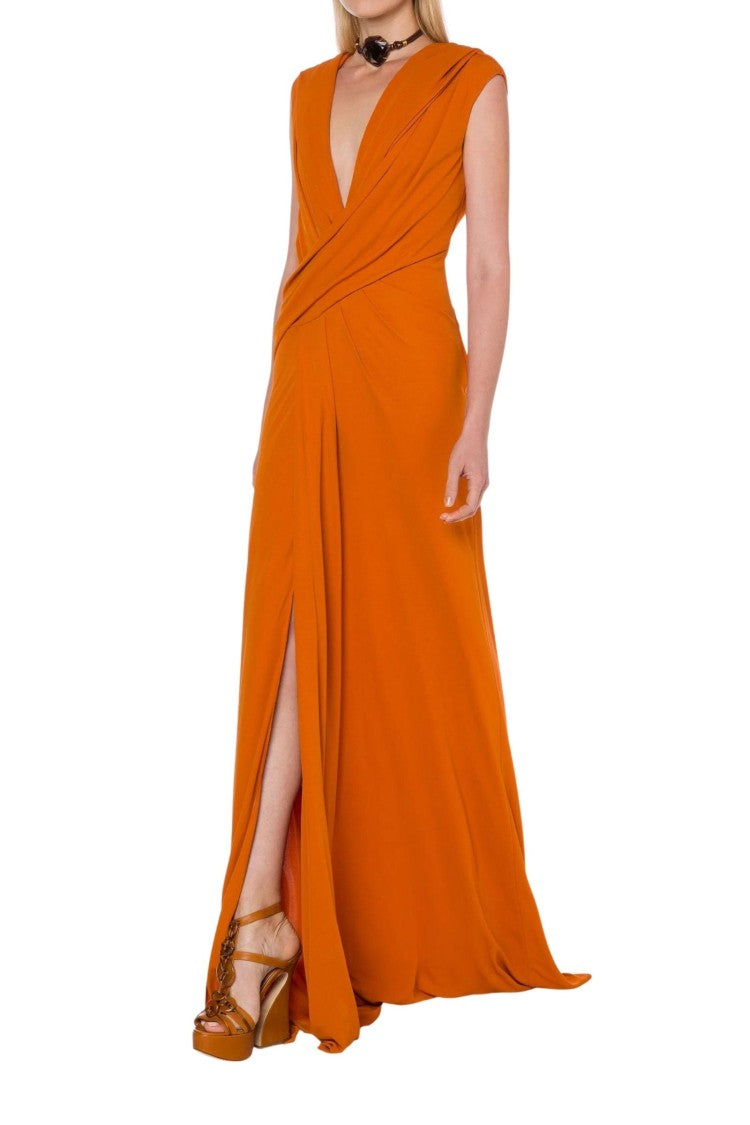 Orange Long Dress