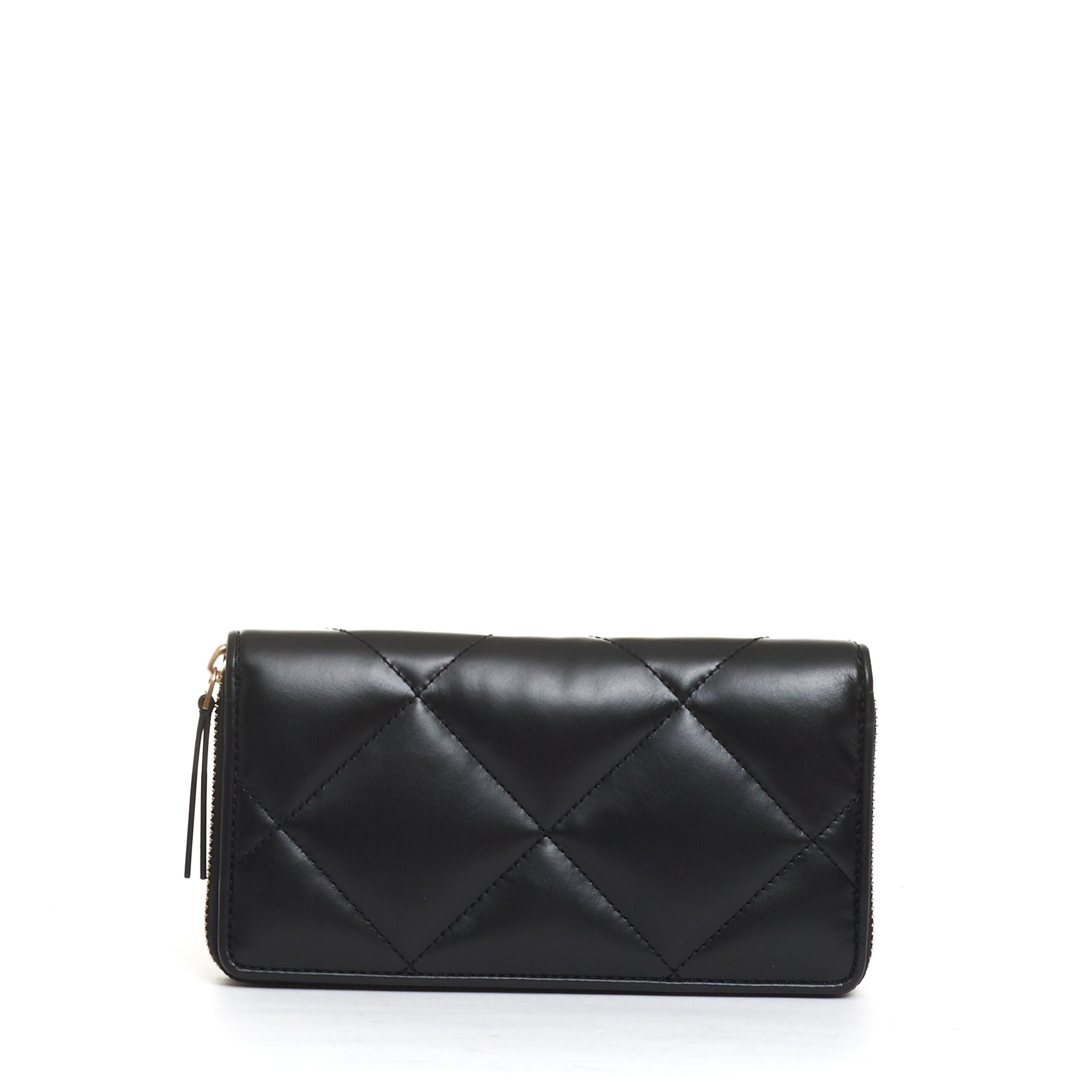 Black Continental Zip Wallet