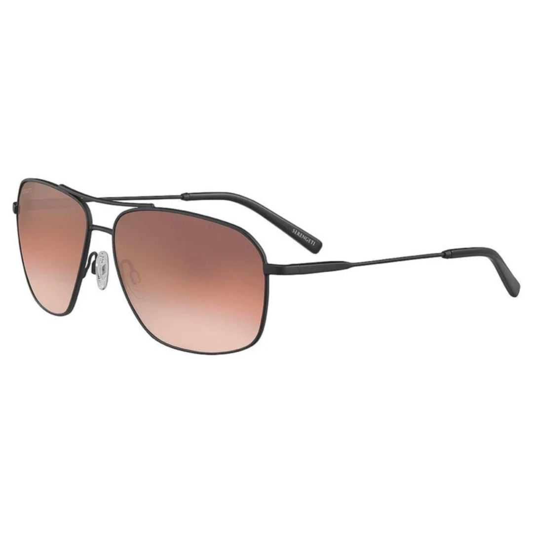 Dorwinn Rectangular Gradient Brown-Tint Sunglasses with Double Bridge Design