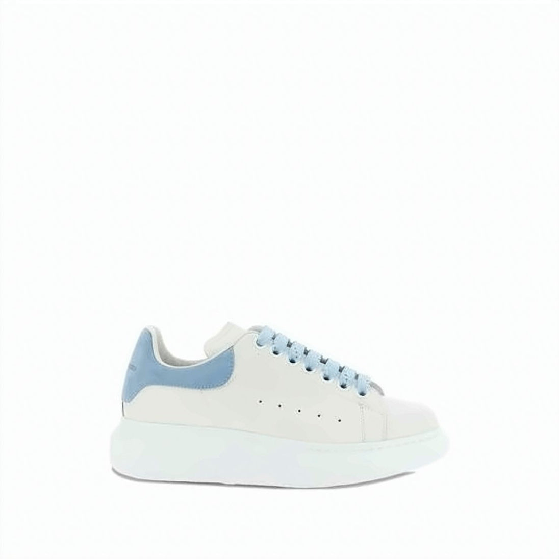 Oversized Sneakers with Smooth Leather Upper