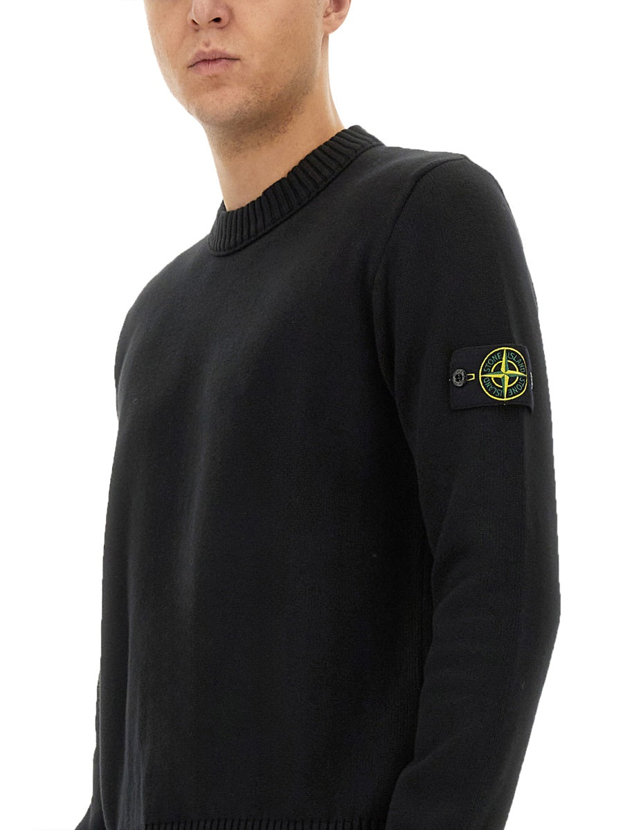 Logo-Embellished Black Jersey