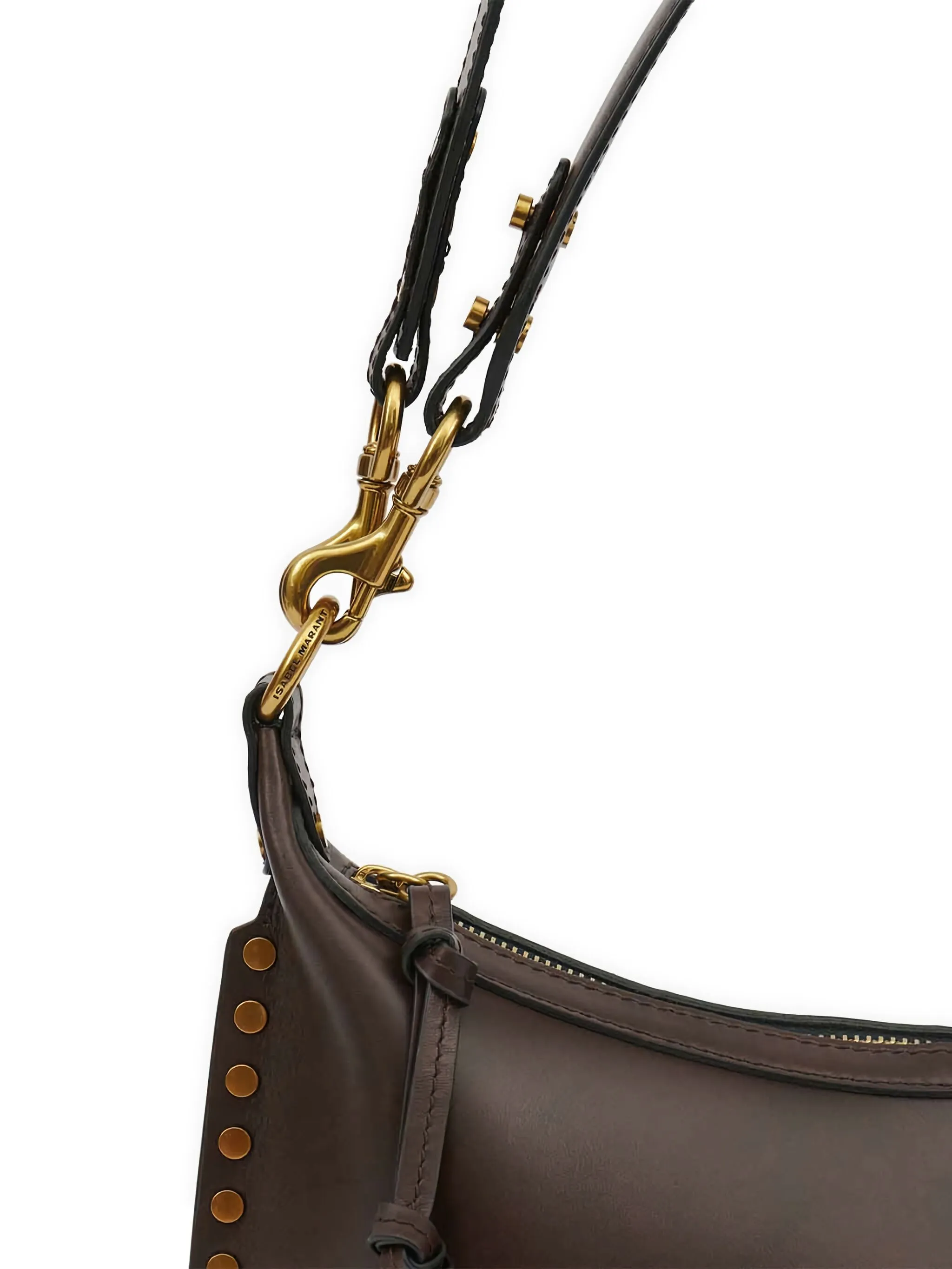 Black Naoko Smooth Leather Shoulder Bag