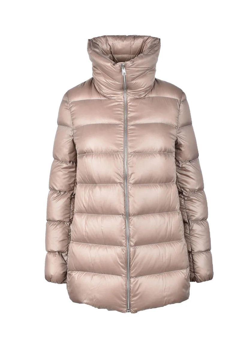 Zip Down Jacket - Beige