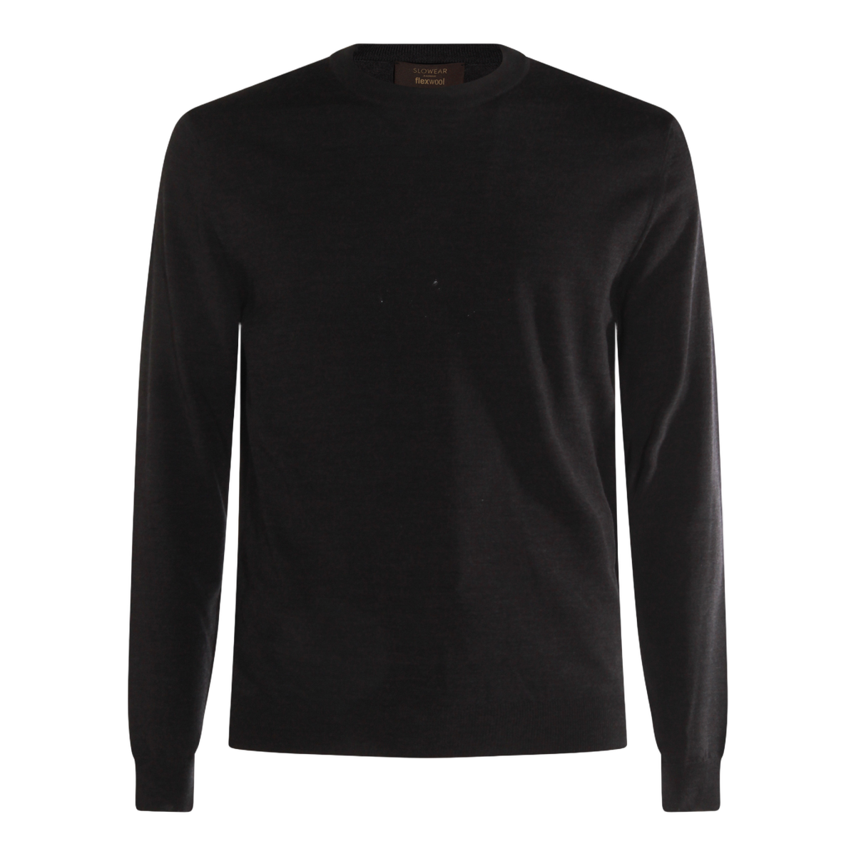 Fitted Black Crew Neck Sweater