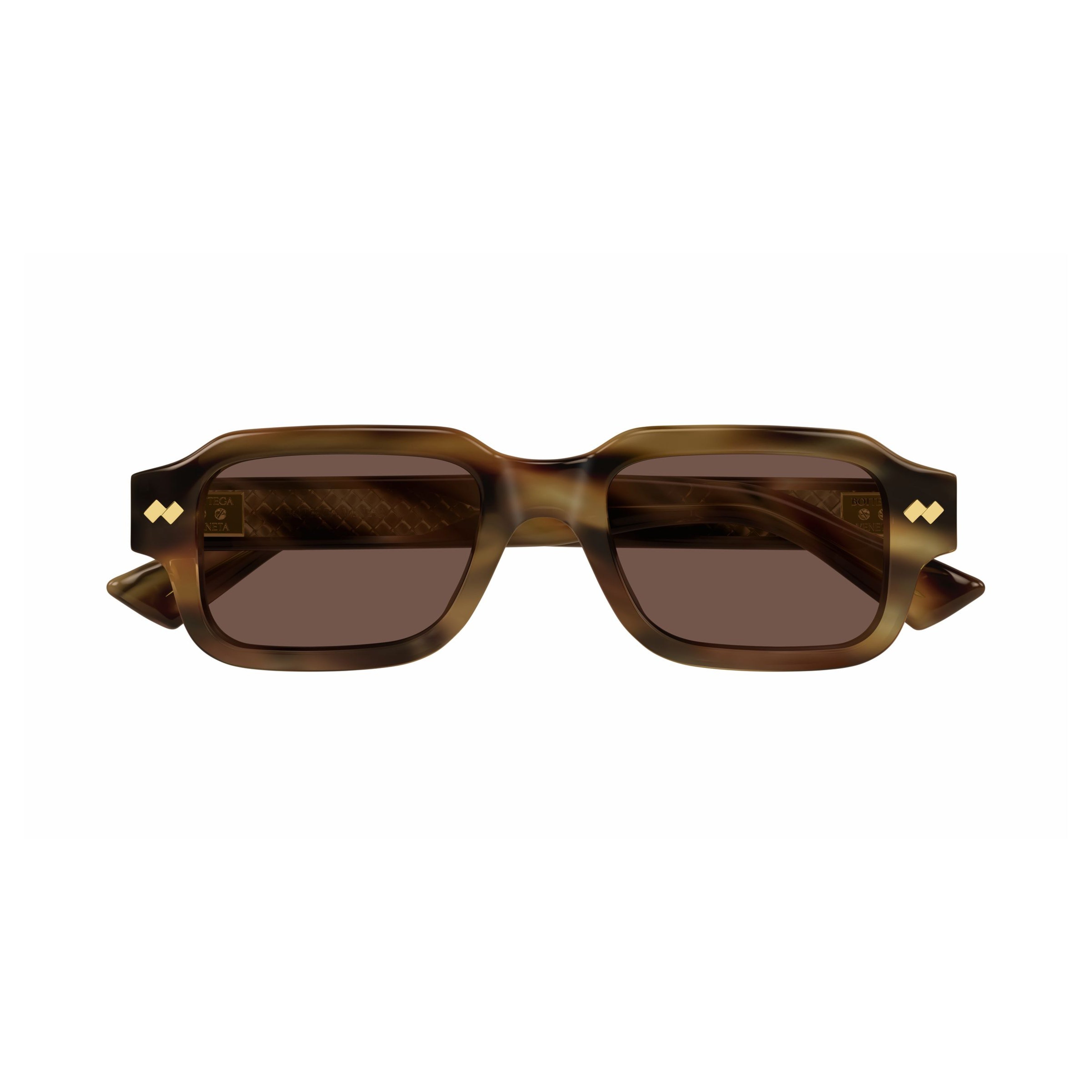Bv1442s Bold Rectangular Tortoiseshell Sunglasses