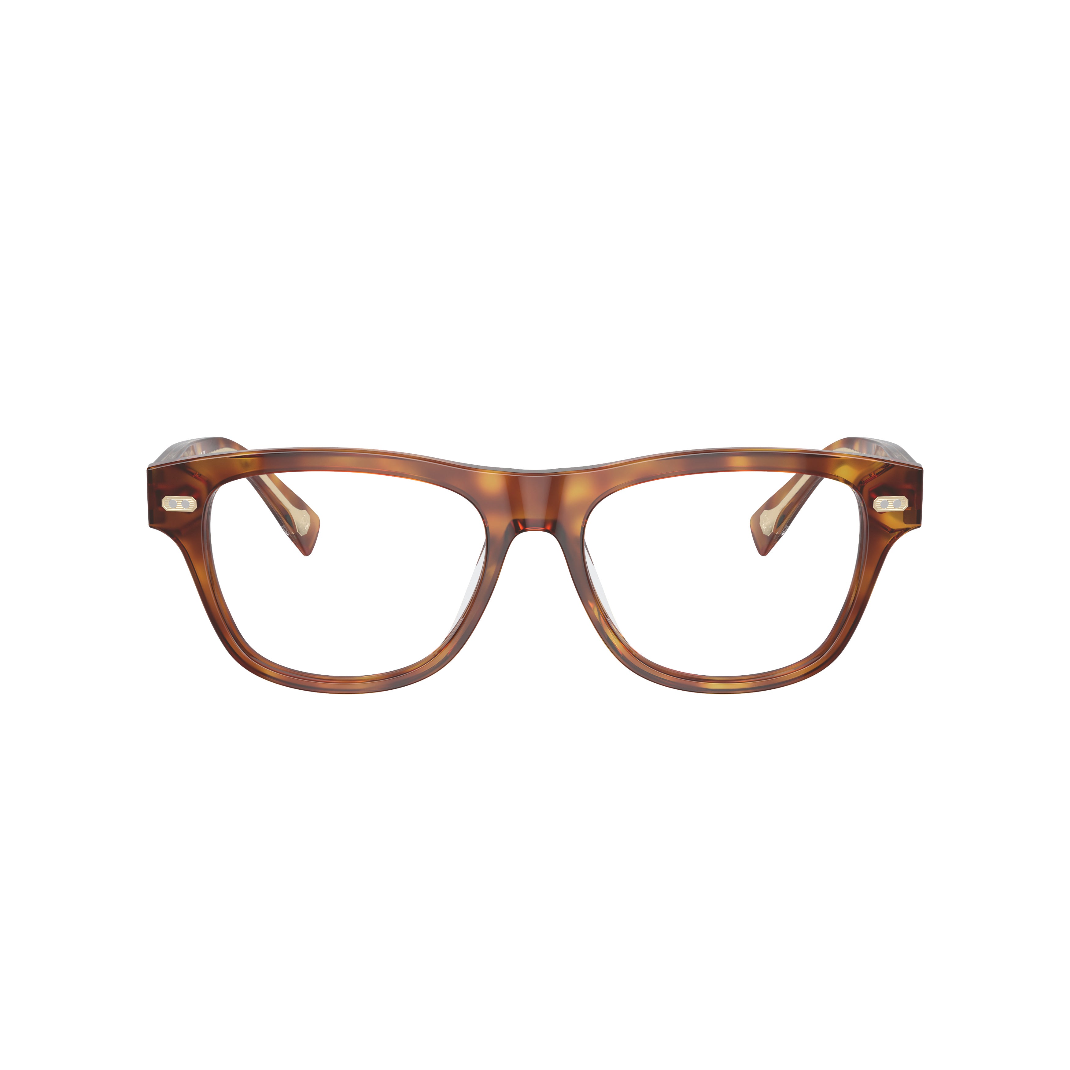 0bc3005 Rectangular Tortoiseshell Eyeglasses with Metallic Accents