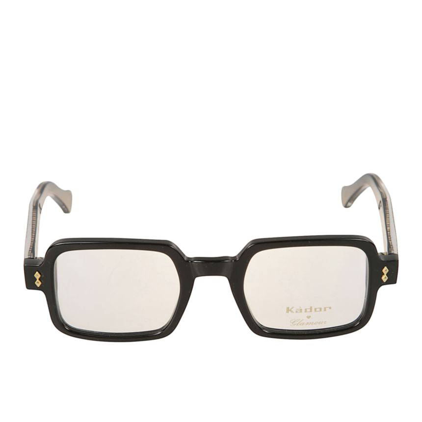 Kolette Glamour Bold Rectangular Sunglasses with Intricate Gold Detailing